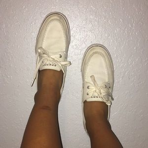 White Sperrys